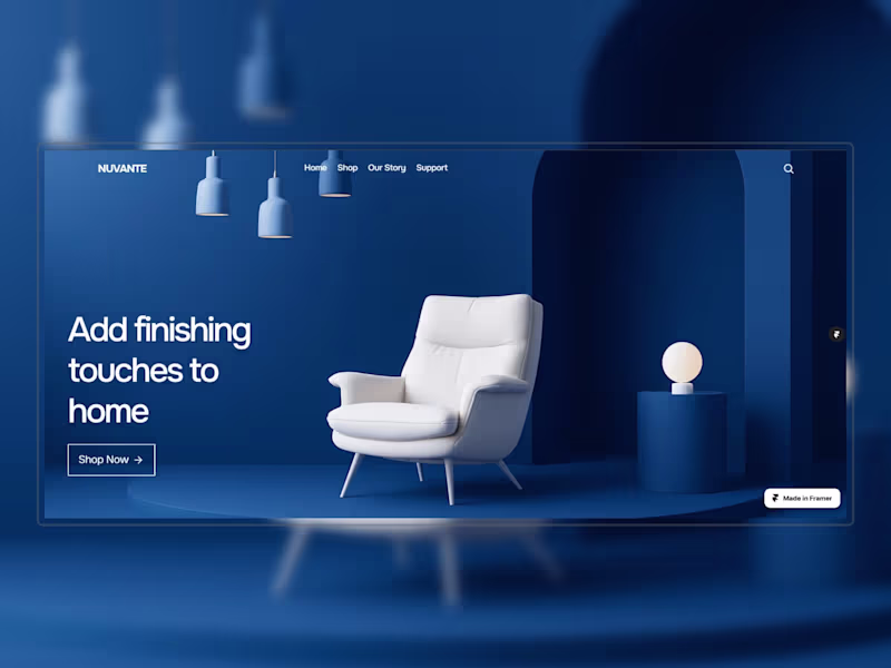 Cover image for Framer + Shopify eCommerce Design –  Conversion-Focused