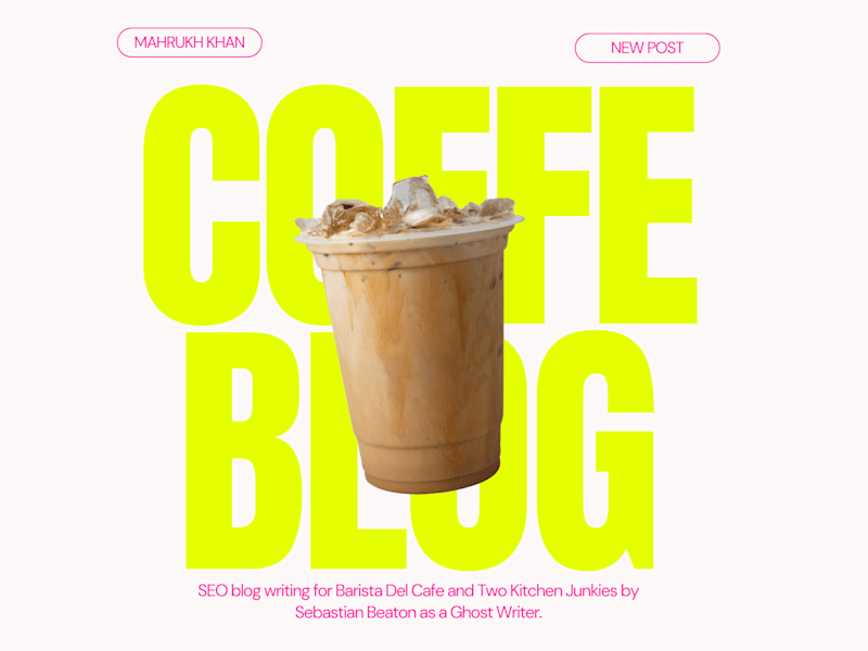 Cover image for Coffee Blog Content Writing using Surfer SEO (Barista Del Cafe) 