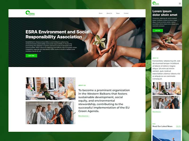Cover image for ESRA-KS Website and CMS Development