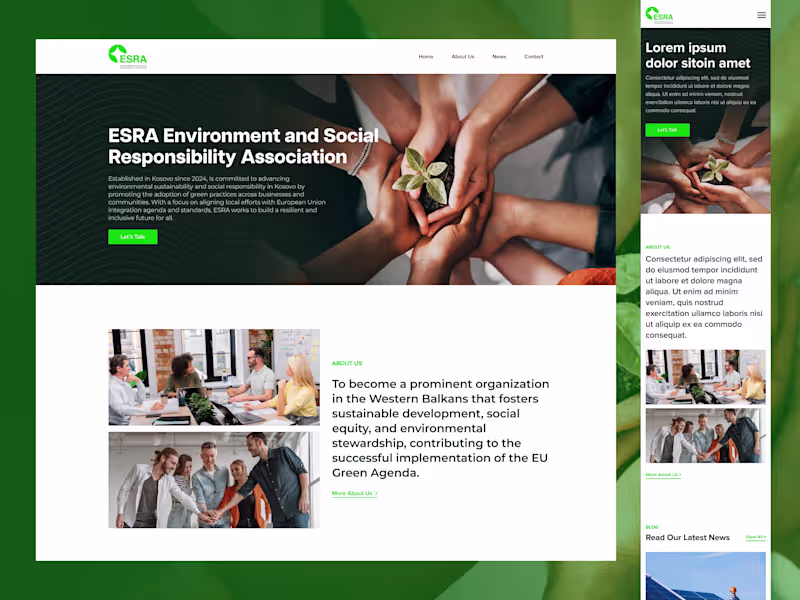 Cover image for ESRA-KS Website and CMS Development