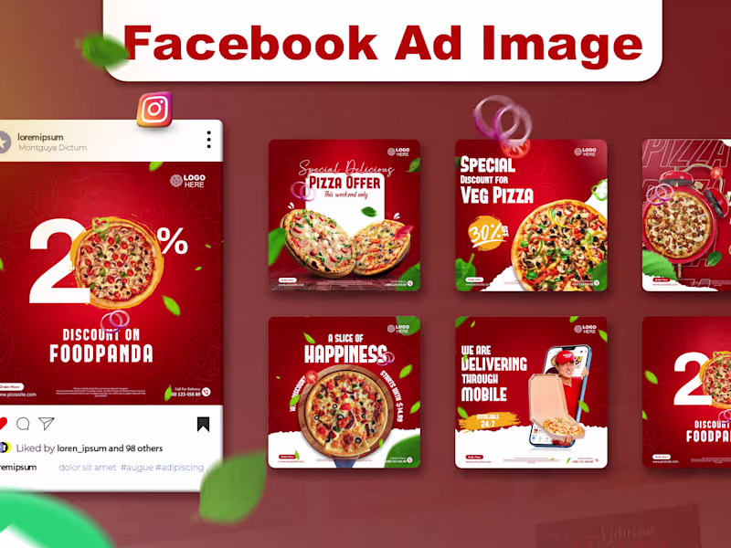 Cover image for I will design 10 creative facebook ad images and instagram posts