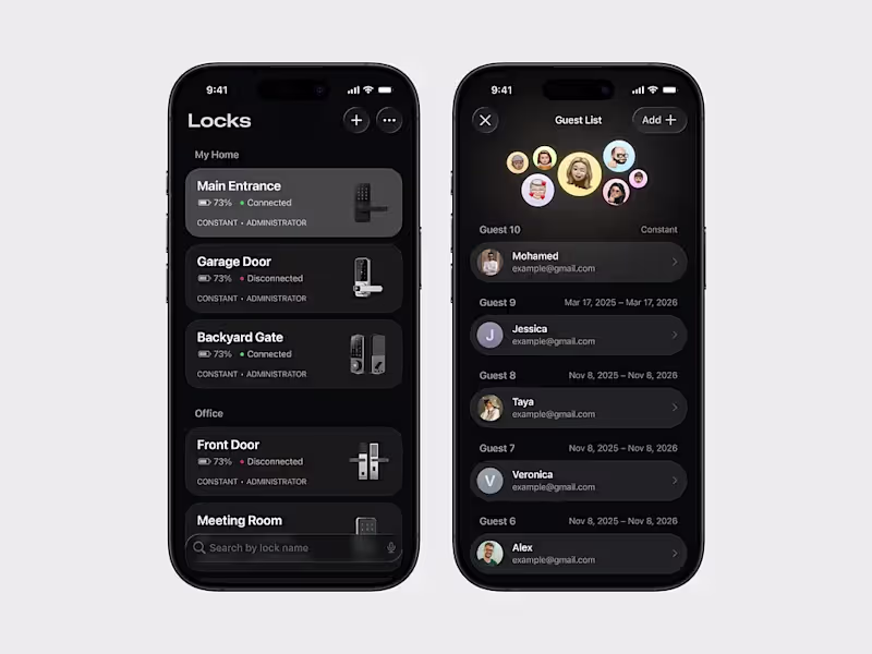 Cover image for Smart Lock Access Management Interface