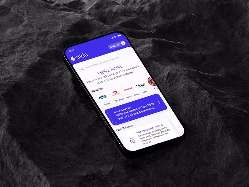 Cover image for Slide app: Built from nothing.