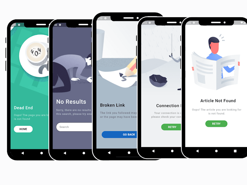 Cover image for Error Pages for Android/iOS App - Flutter