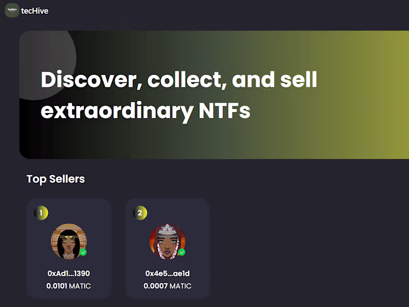 Cover image for 

NFT Artists Marketplace