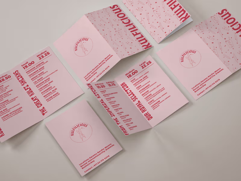 Cover image for Kulfilicious - Menu Design 