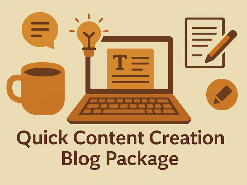 Cover image for Quick Content Creation Blog Package