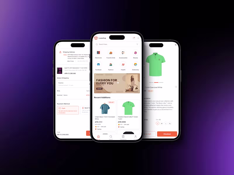 Cover image for E-commerce UI App