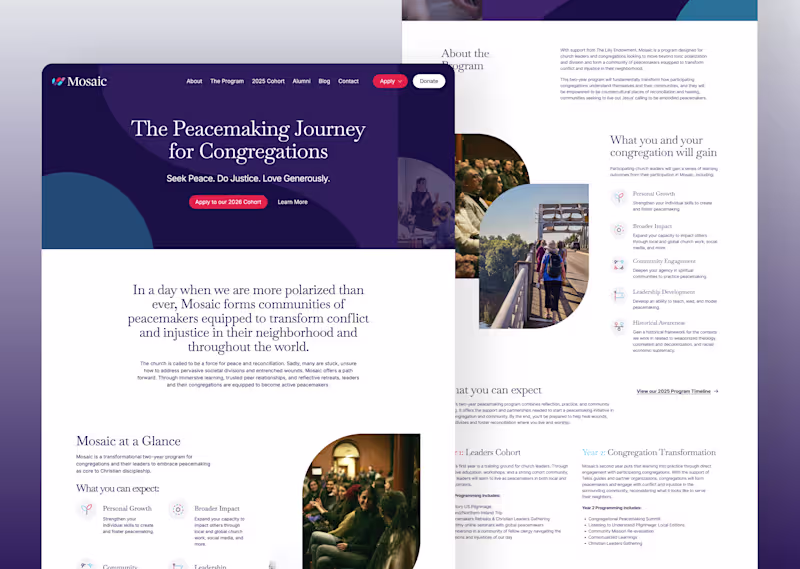 Cover image for Development of Mosaic's Multi-Page Website