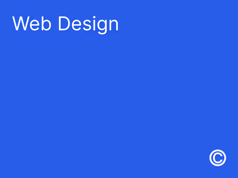 Cover image for Web Design and Development