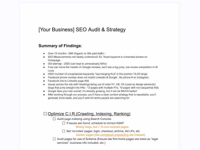 Cover image for SEO Website Audit