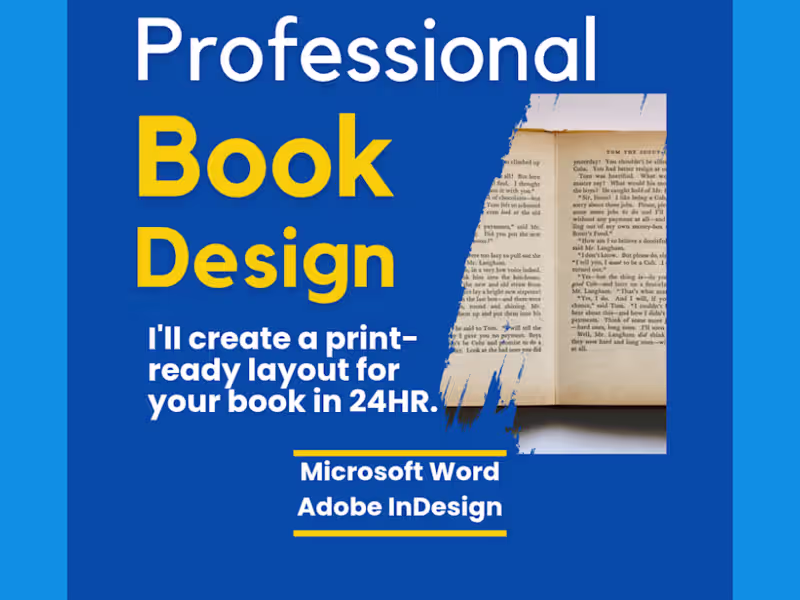 Cover image for Book Interior Layout Design