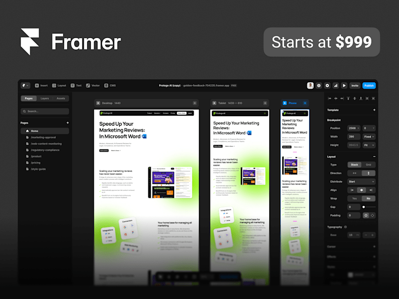Cover image for Framer Website Development. Figma to Framer Development.