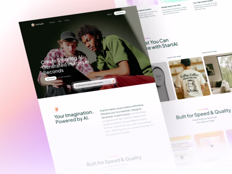 Cover image for Landing page design