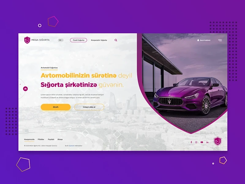 Cover image for Mega Incurance company web design project