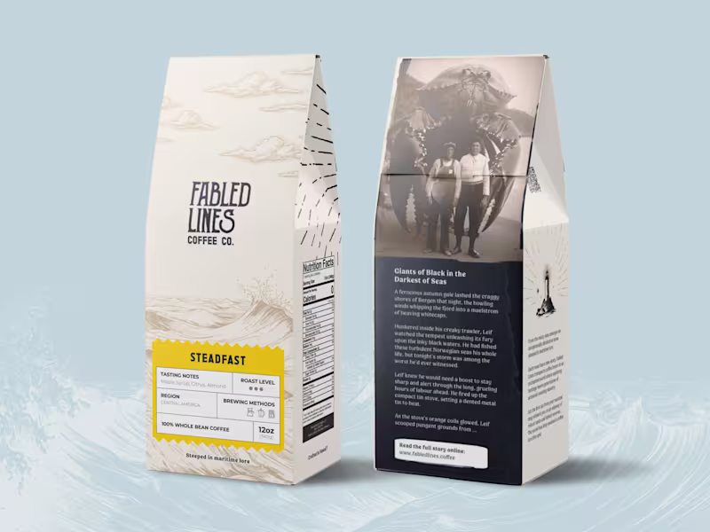 Cover image for Fabled Lines Coffee

The brand centers