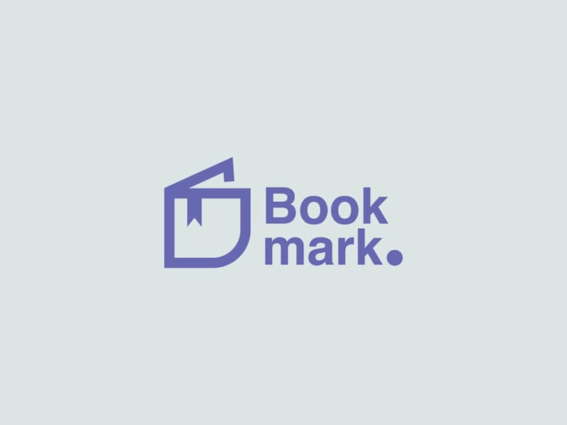 Cover image for Book Mark Logo Design