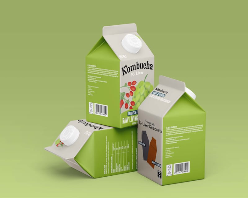 Cover image for Packaging Design Kombucha