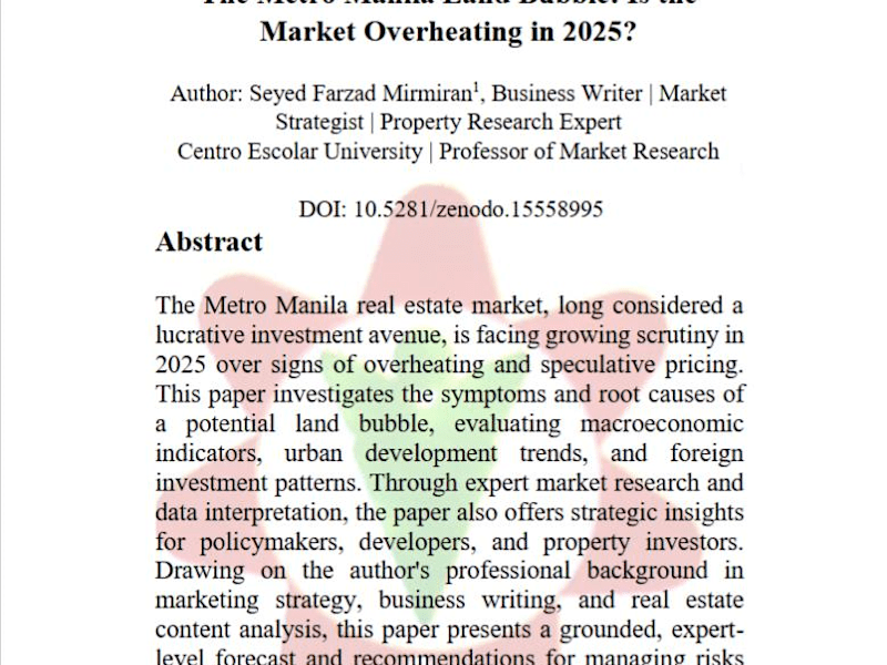 Cover image for Metro Manila Real Estate Market Analysis 2025