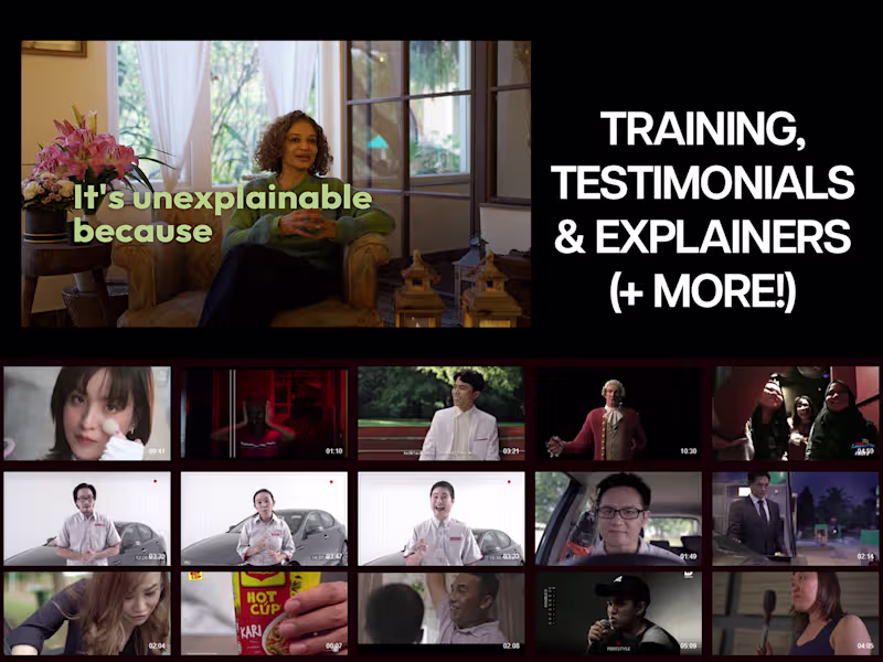 Cover image for Training, Testimonials & Explainers