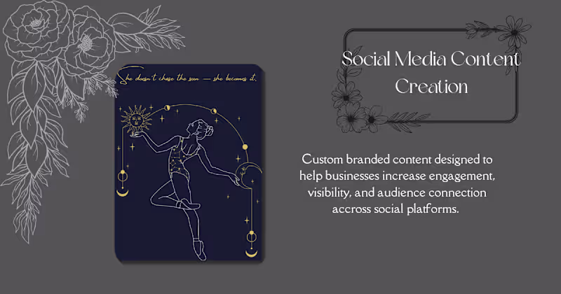 Cover image for Description:
Created custom branded social media