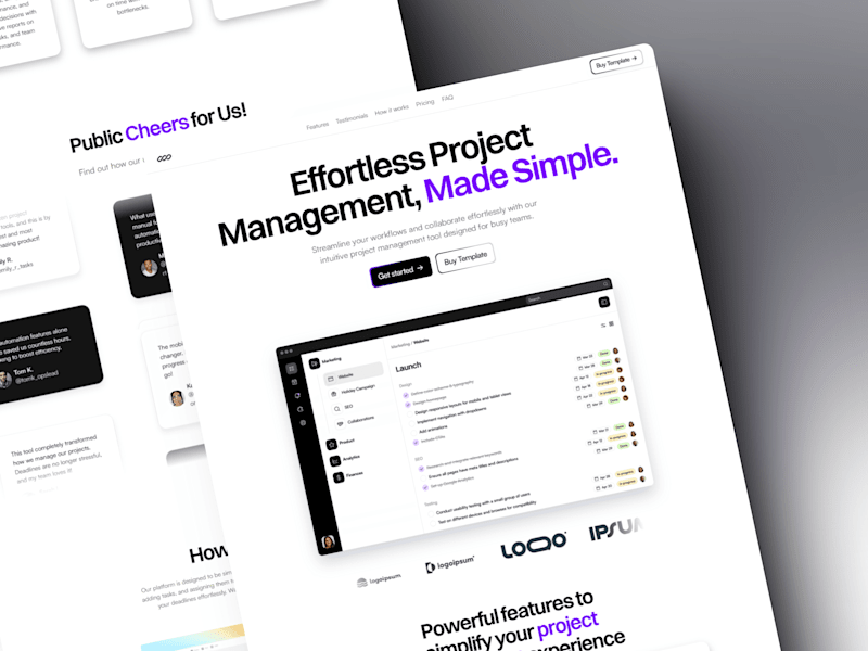 Cover image for Task Flow - Minimal Saas Framer Site