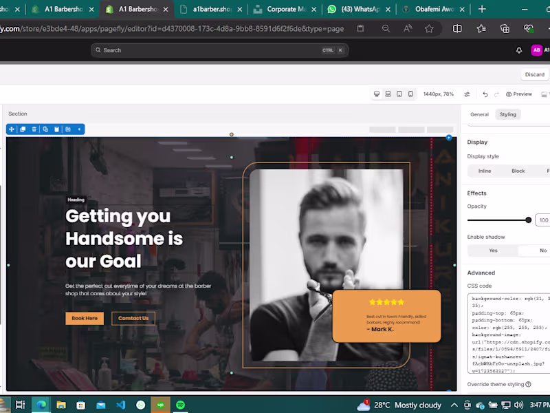 Cover image for Fully Customized Shopify Website that converts