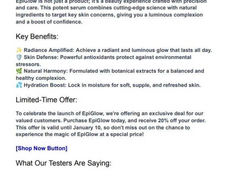 Cover image for EpiGlow 