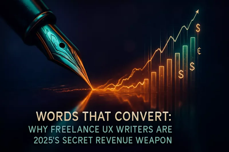 Cover image for Words That Convert: Why Freelance UX Writers Are 2025’s Secret Revenue Weapon