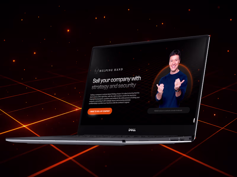 Cover image for Helping Hand Landing Page