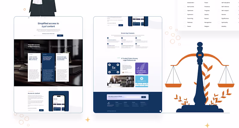 Cover image for 💻 Modern Web Design for Sheria Software, ⚖️ a Legal Technol...