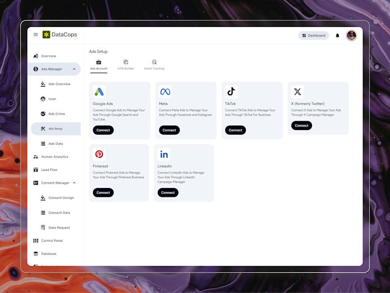 Cover image for  DataCops: Clean SaaS Analytics Dashboard UI