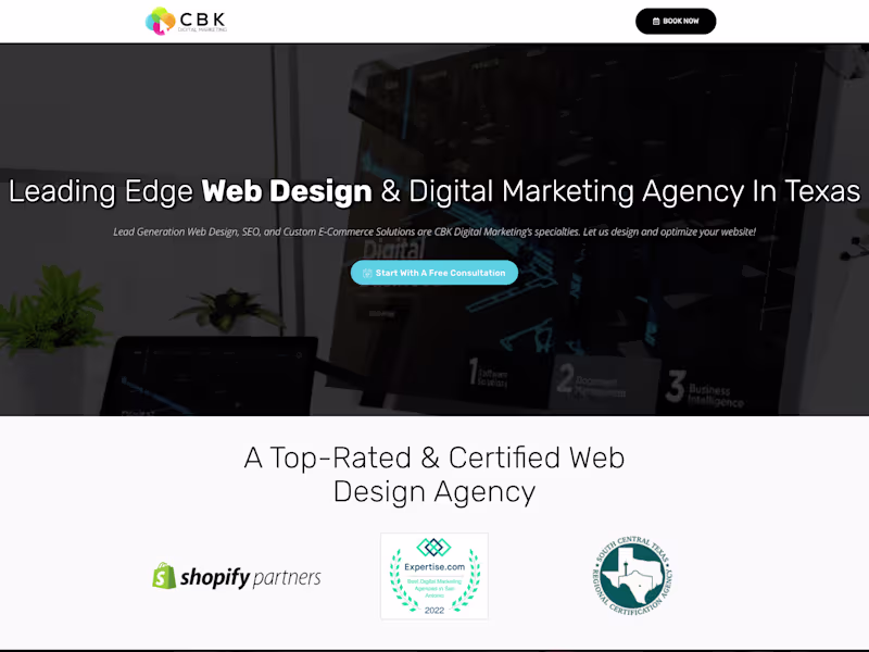 Cover image for CBK Digital Marketing: Web Design & SEO For San Antonio