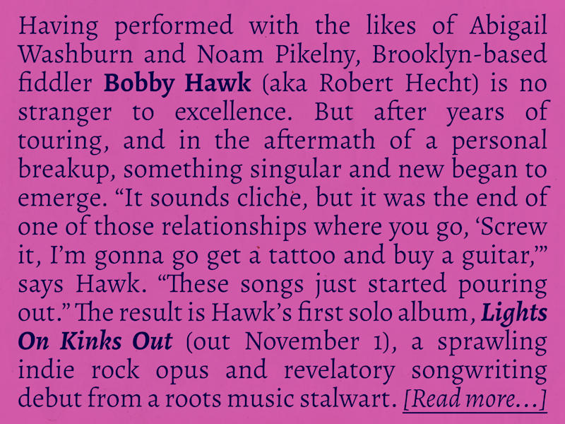Cover image for Artist Bio: Bobby Hawk - Lights On Kinks Out (2020)