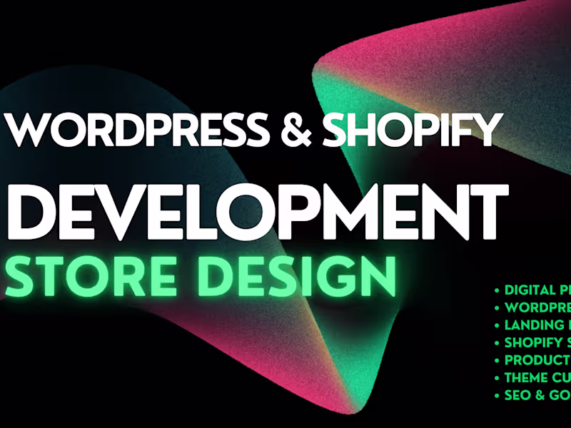 Cover image for I will Design Website for your Business, Ecommerce Website