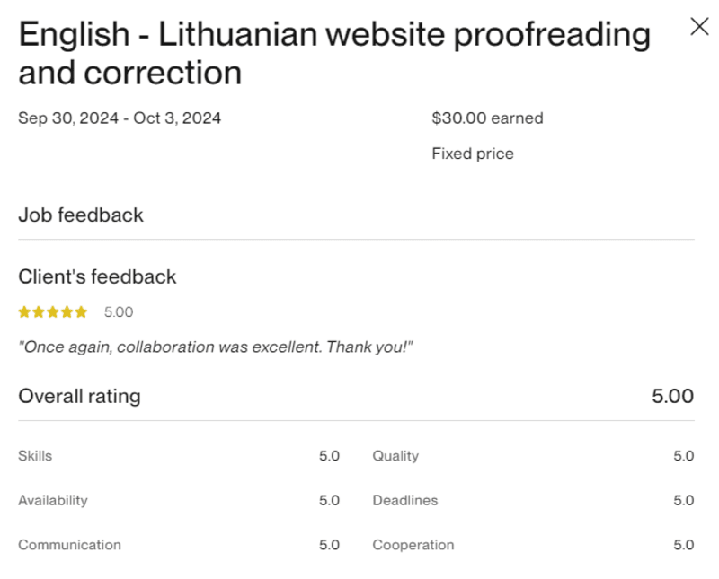 Cover image for Proofreading and correcting Lithuanian website