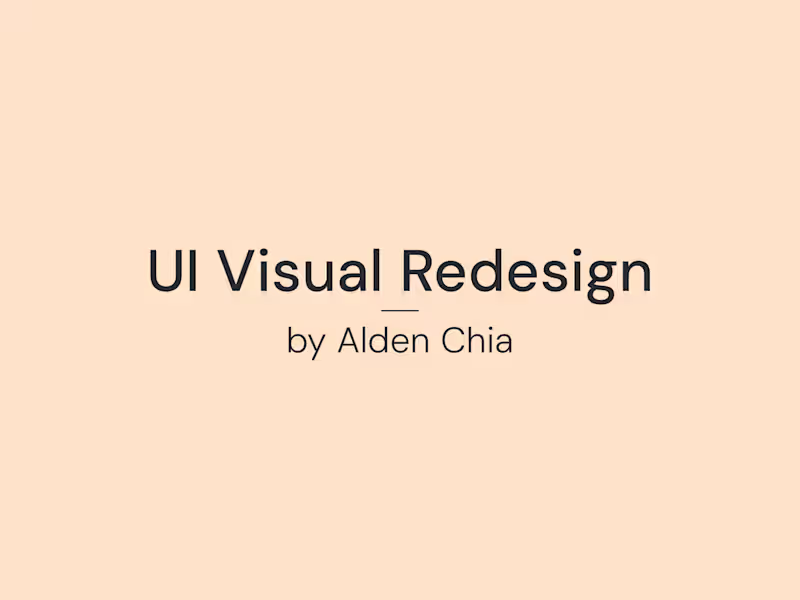 Cover image for App or Website UI Redesign