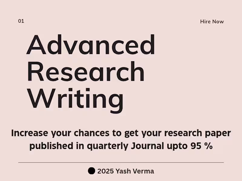 Cover image for Impeccable Research Papers for Quarterly Journals