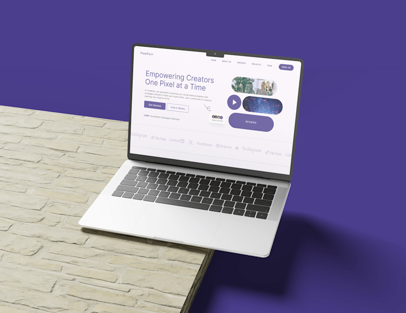 Cover image for PixelPath - Landing Page Design