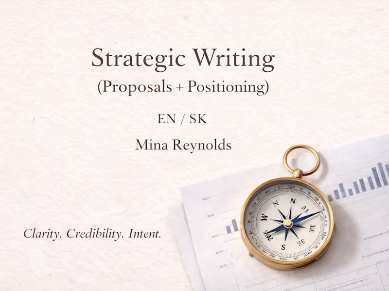 Cover image for Strategic Writing - Proposals & Positioning