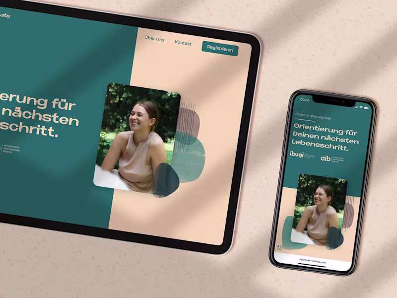 Cover image for Conscious Branding and Webflow Website for Purpose Retreats