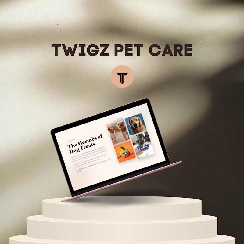 Cover image for Twigz Pet Care Web Design Using Tempo Labs