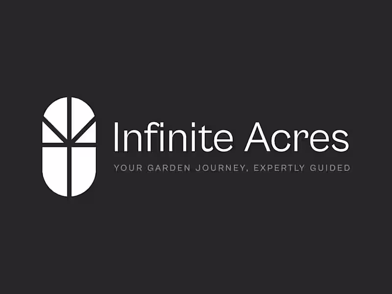 Cover image for Infinite Acres: Sustainable Garden Design Identity