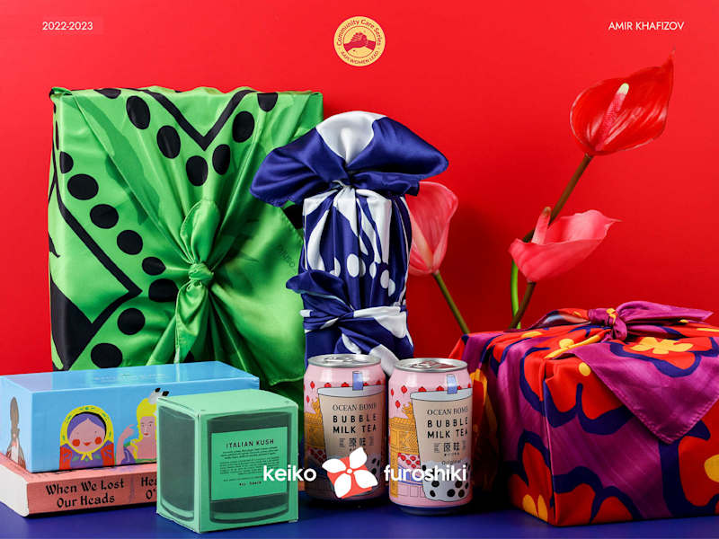 Cover image for KEIKO FUROSHIKI Branding Case Study – Reusable Gift Wrapping