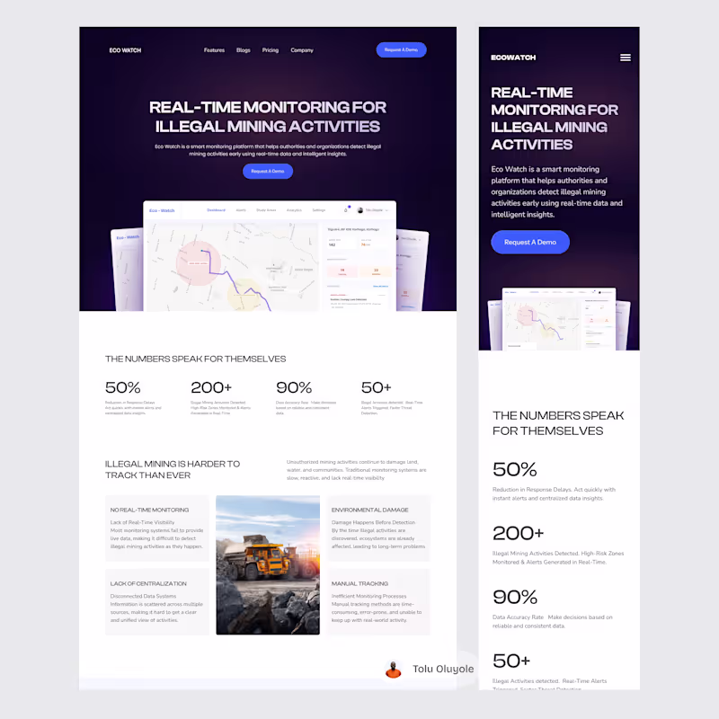 Cover image for Innovative UX Design: Real-Time Monitoring for Illegal Mining