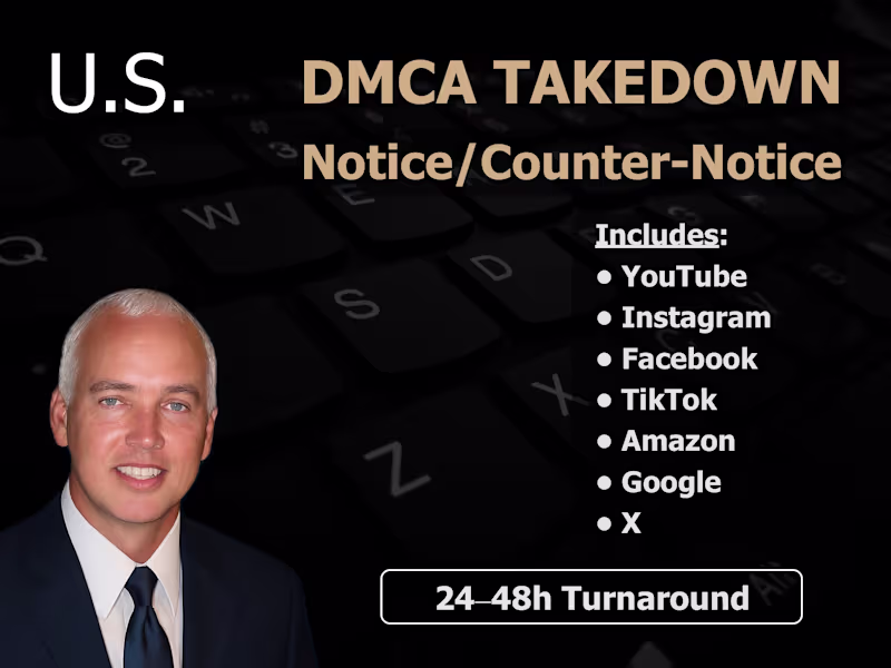 Cover image for DMCA Takedown Notice by US Attorney