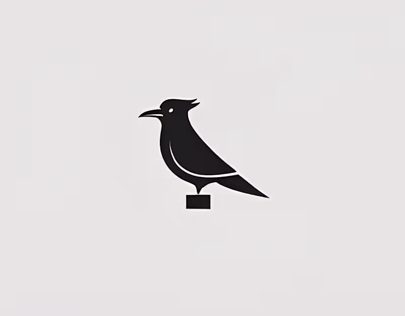 Cover image for Minimalistic Bird logo design