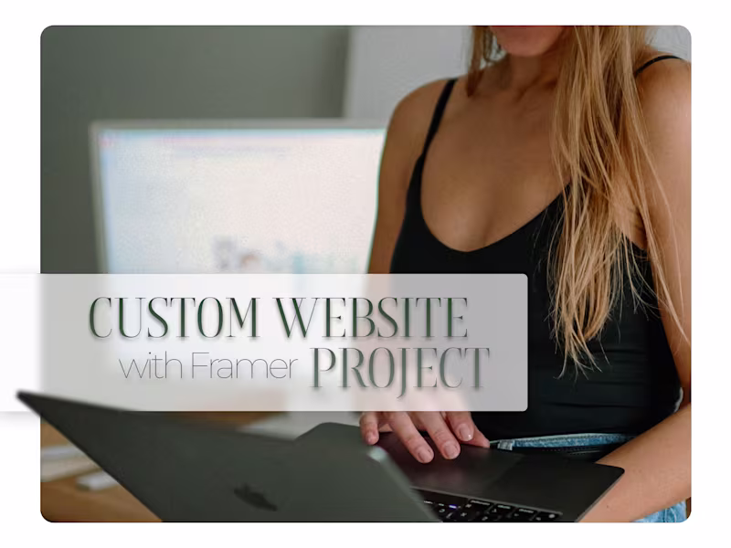 Cover image for Custom website with Framer