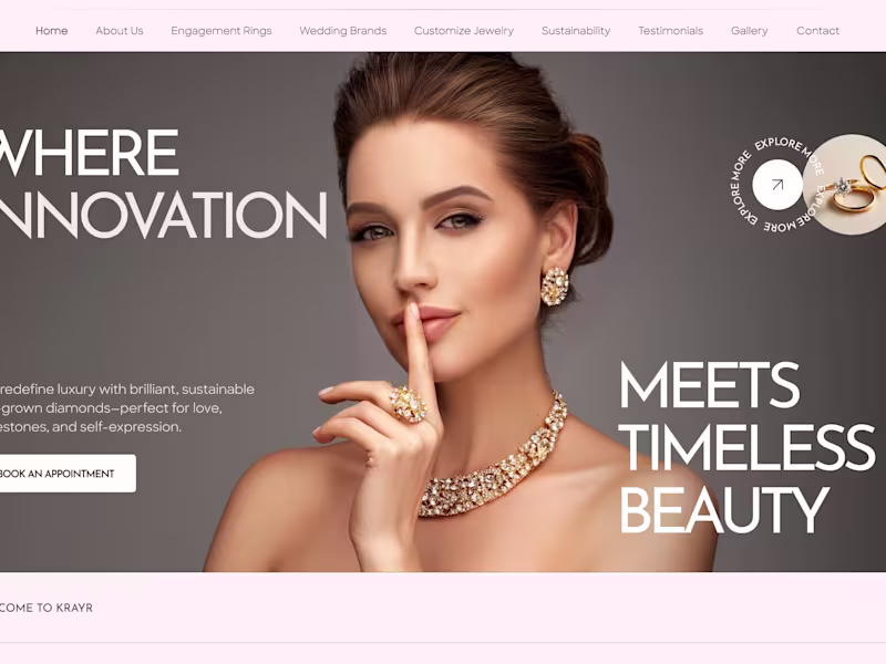 Cover image for Lab-Grown Diamond Jewelry Website Redesign