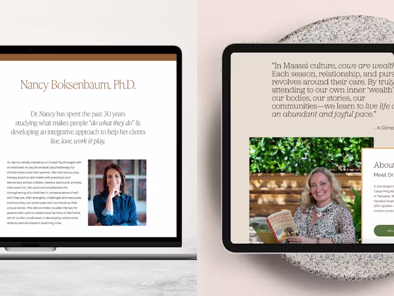 Cover image for Website Designs for Health & Wellness Professionals